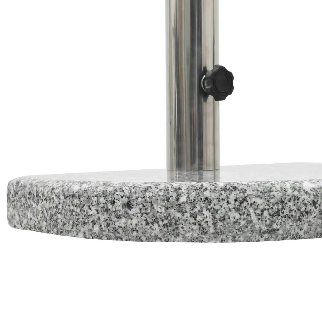 Parasol Base Granite 10 kg Curved Grey 45069