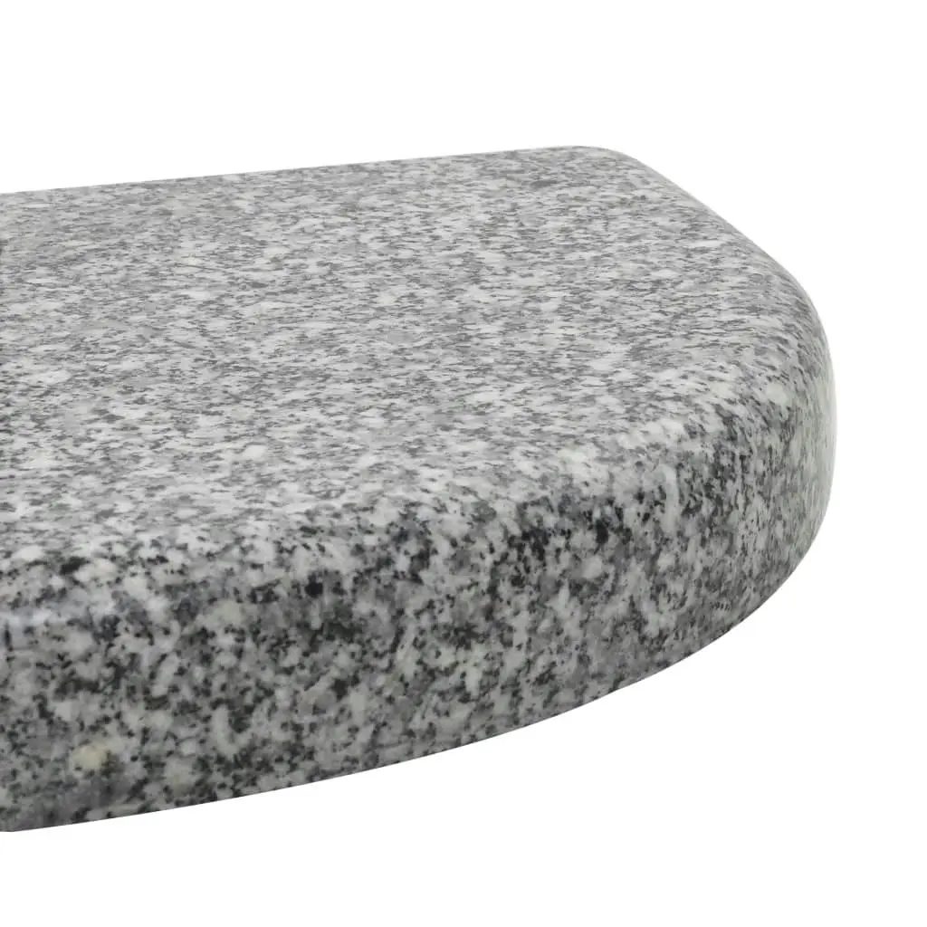 Parasol Base Granite 10 kg Curved Grey 45069