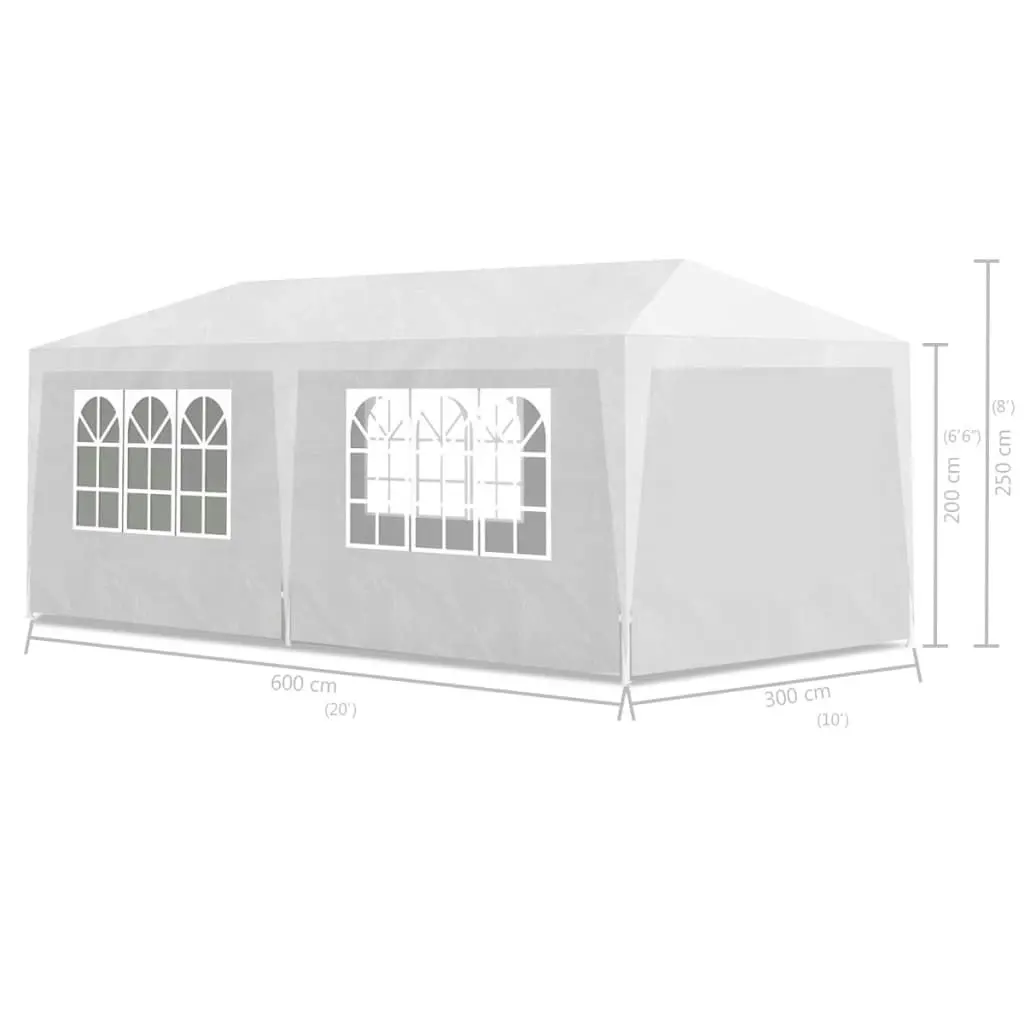 Party Tent 3x6 m White 90336