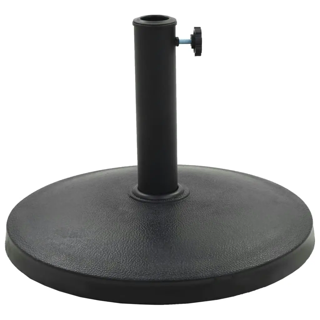 Parasol Base Round Polyresin 10 kg Black 45196