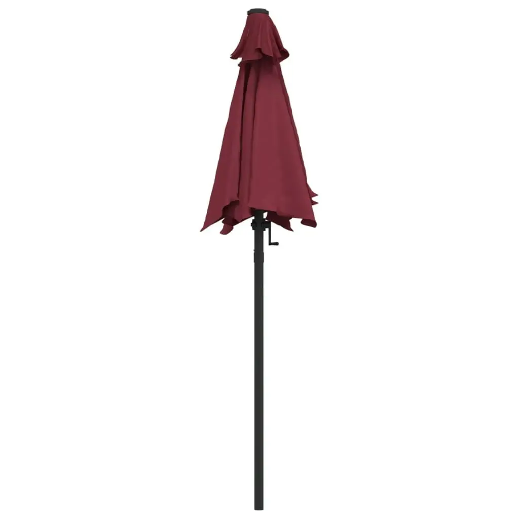 Parasol Burgundy 200x224 cm Aluminium 47208