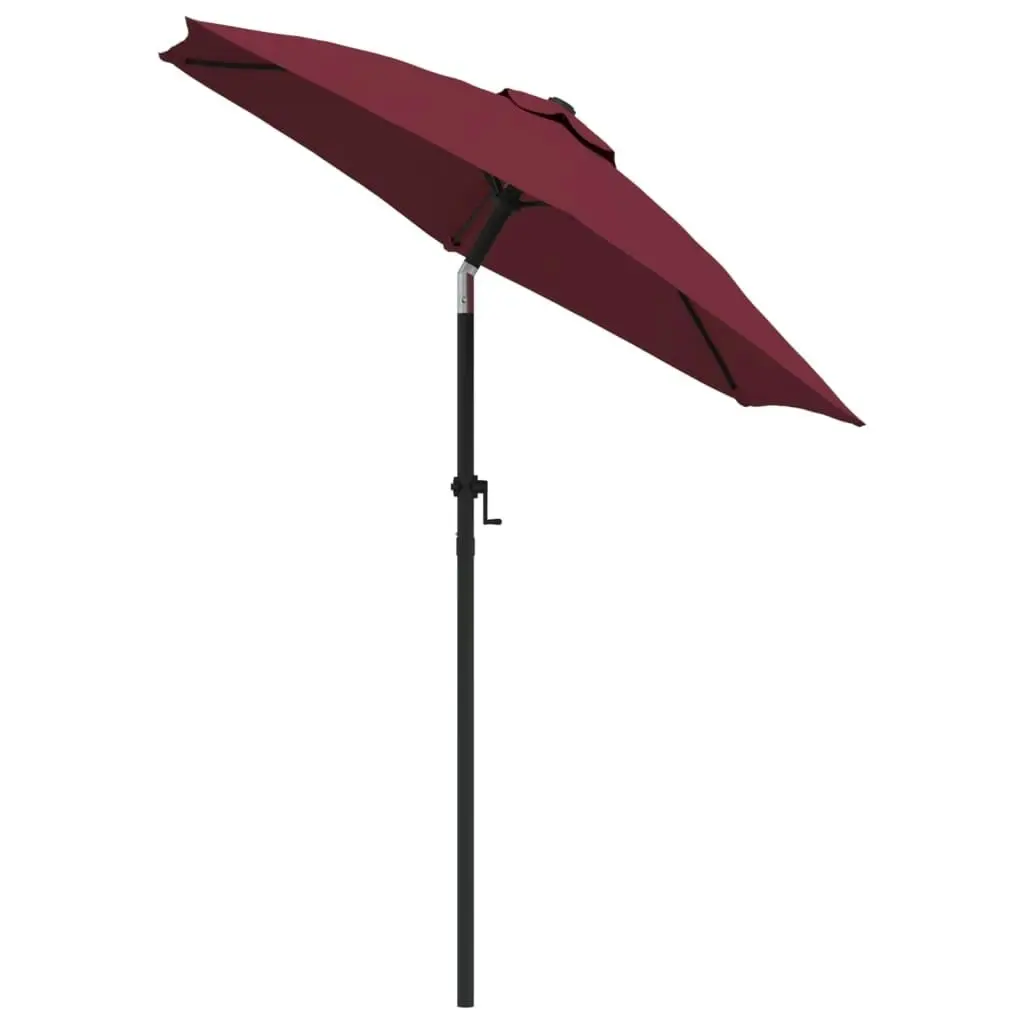 Parasol Burgundy 200x224 cm Aluminium 47208