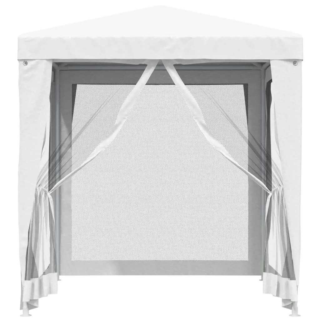 Party Tent with 4 Mesh Sidewalls 2x2 m White 48520