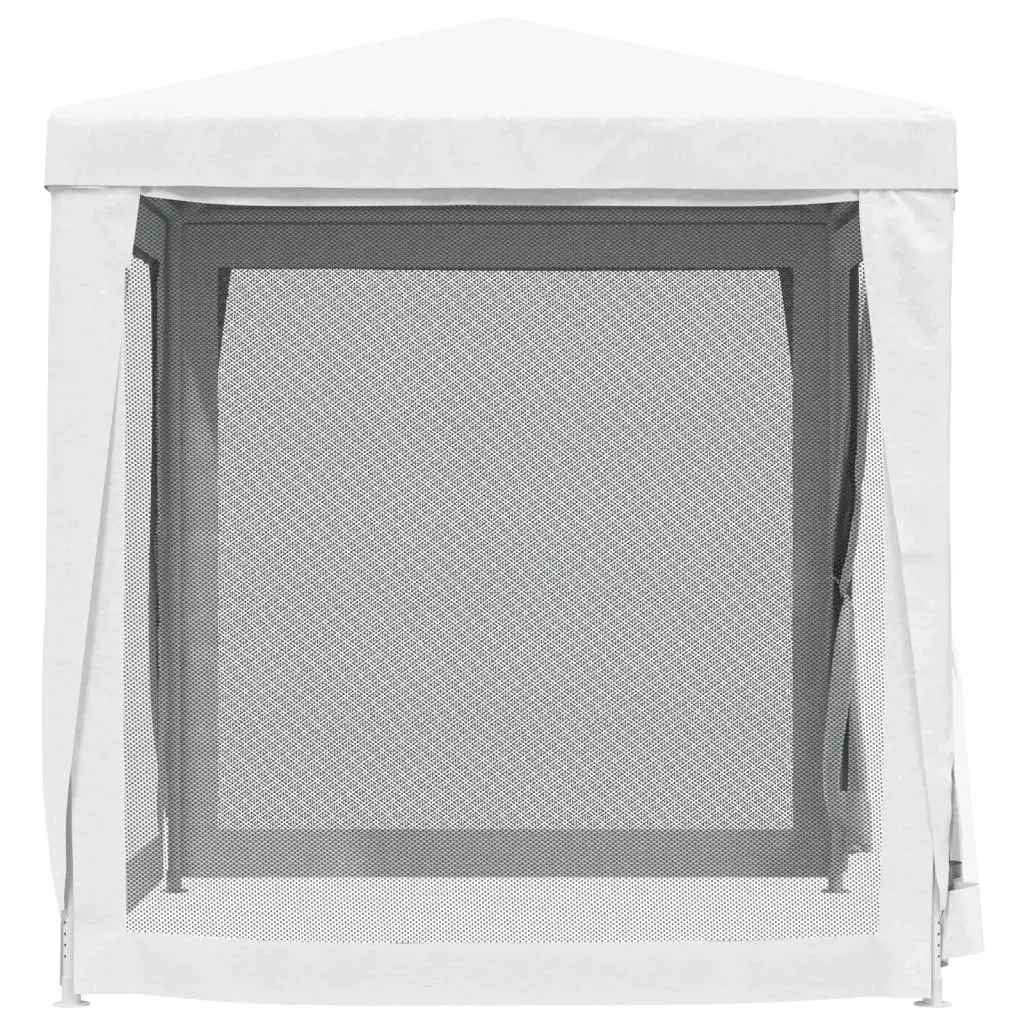 Party Tent with 4 Mesh Sidewalls 2x2 m White 48520