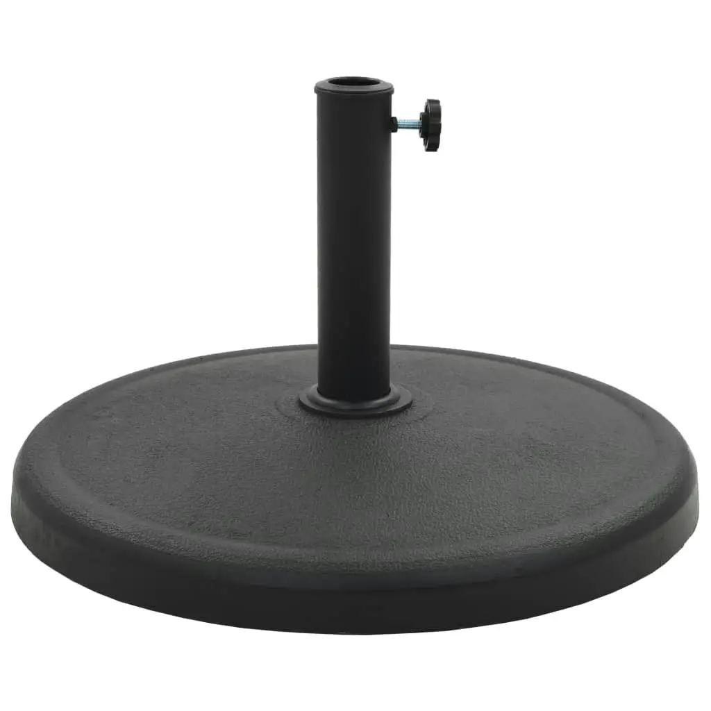 Parasol Base Round Polyresin 19 kg Black 45197