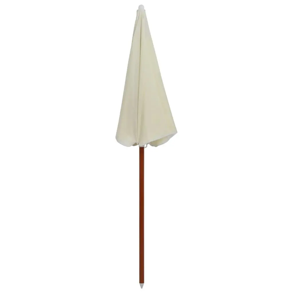 Parasol with Steel Pole 180 cm Sand 47798