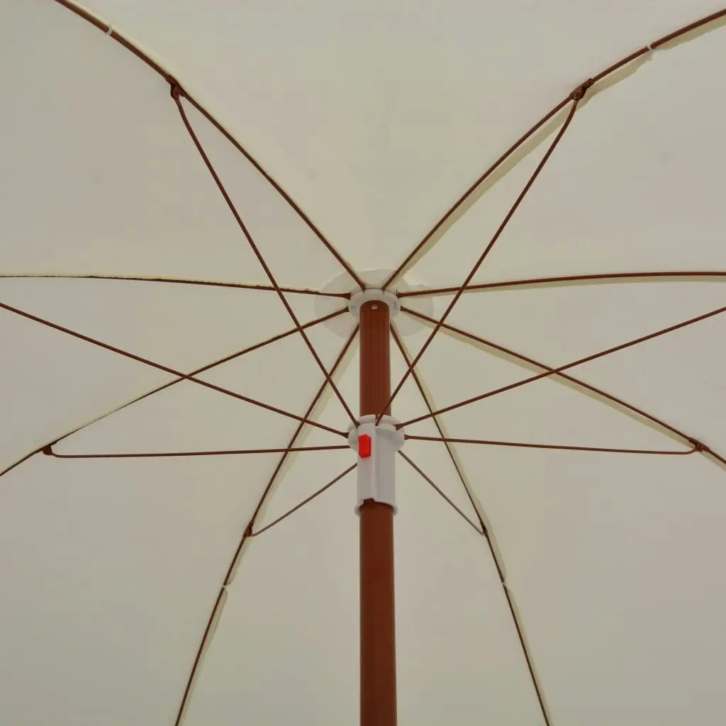 Parasol with Steel Pole 180 cm Sand 47798