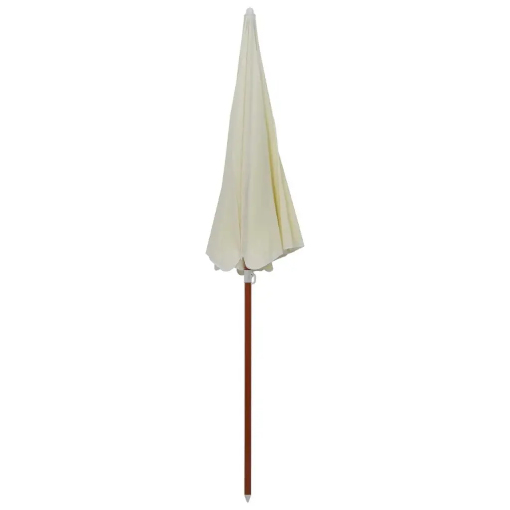 Parasol with Steel Pole 240 cm Sand 47799