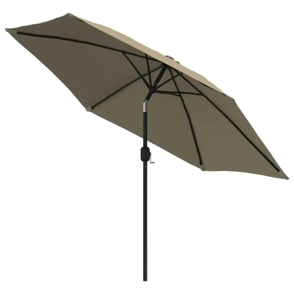 Outdoor Parasol with Metal Pole 300 cm Taupe 44500