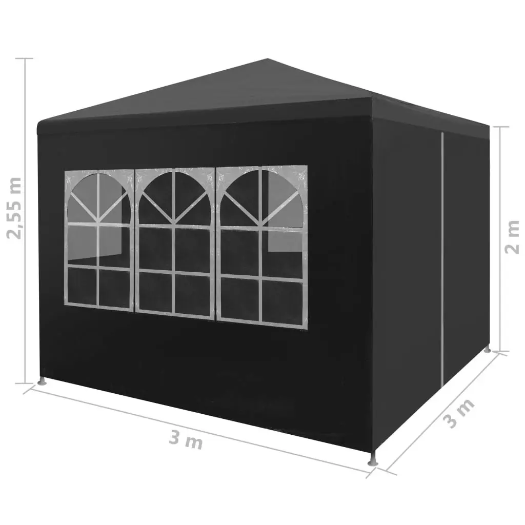 Party Tent 3x3 m Anthracite 45098