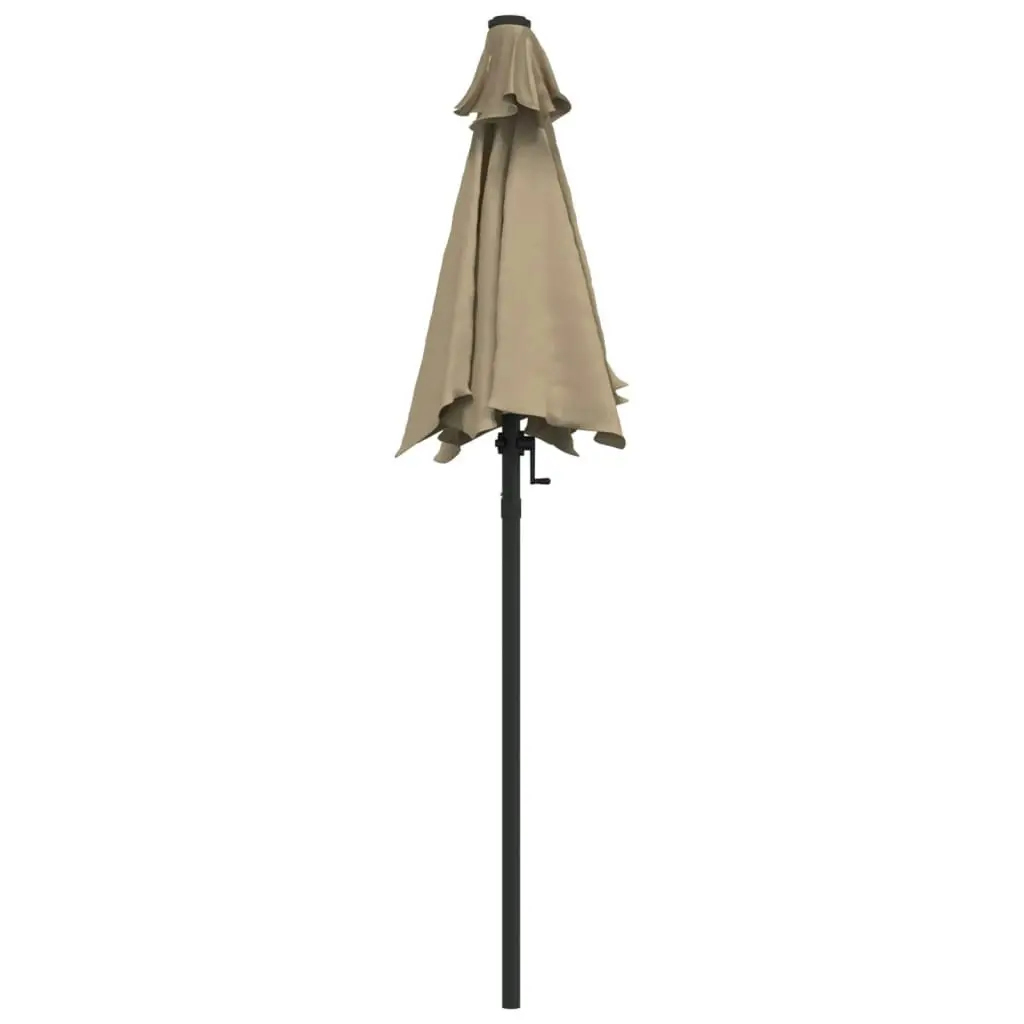 Parasol Taupe 200x224 cm Aluminium 47207