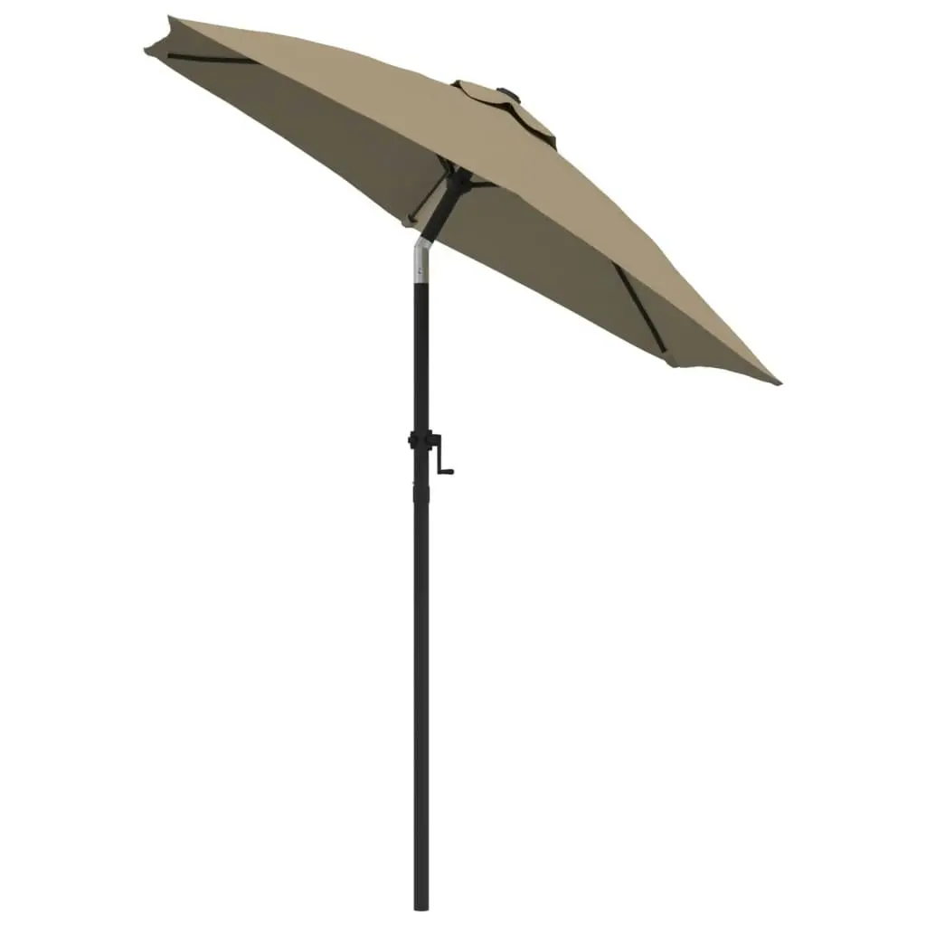 Parasol Taupe 200x224 cm Aluminium 47207