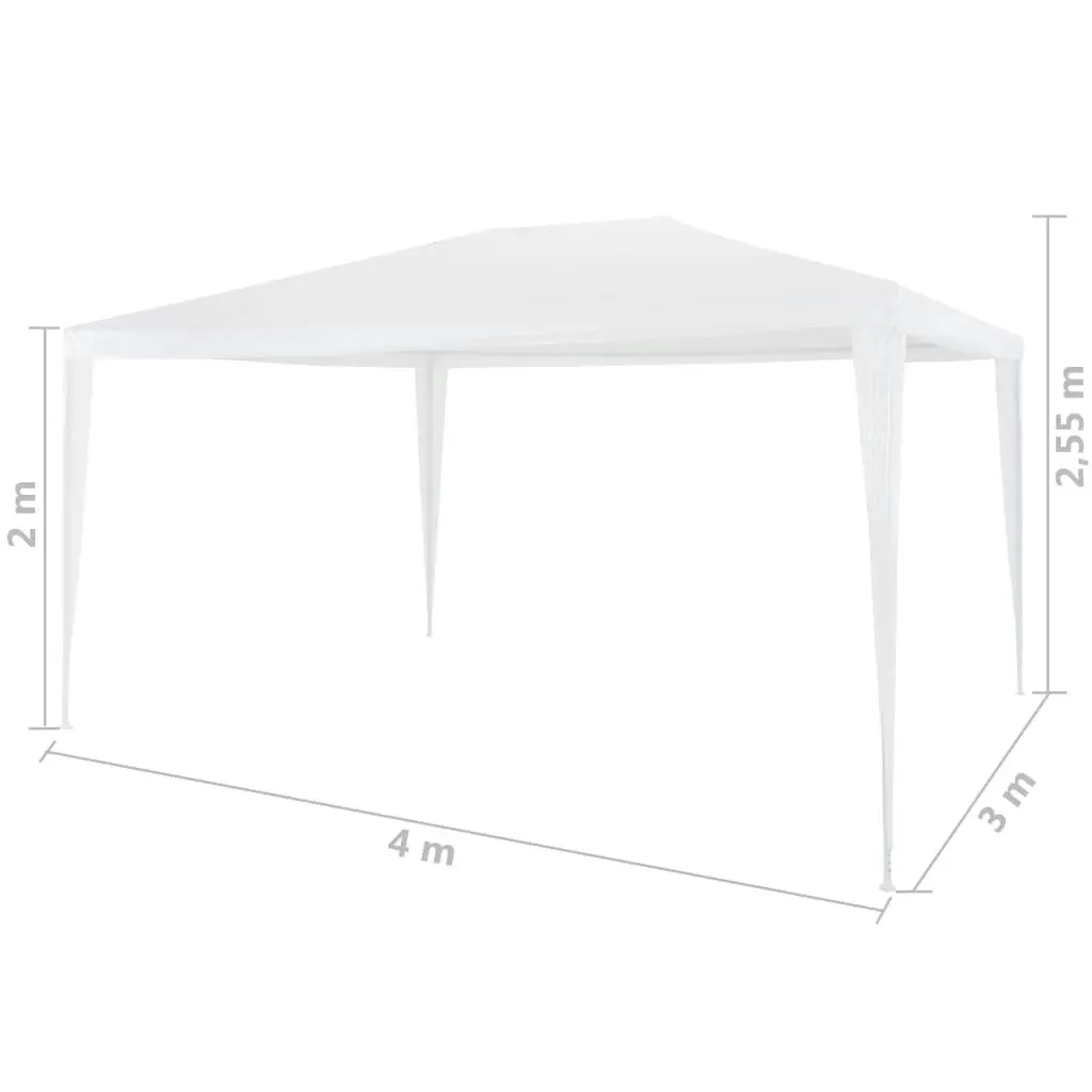 Partytent 3x4 m White 45078