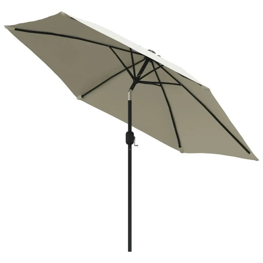 Garden Parasol Sand White 3m Steel Pole 40770