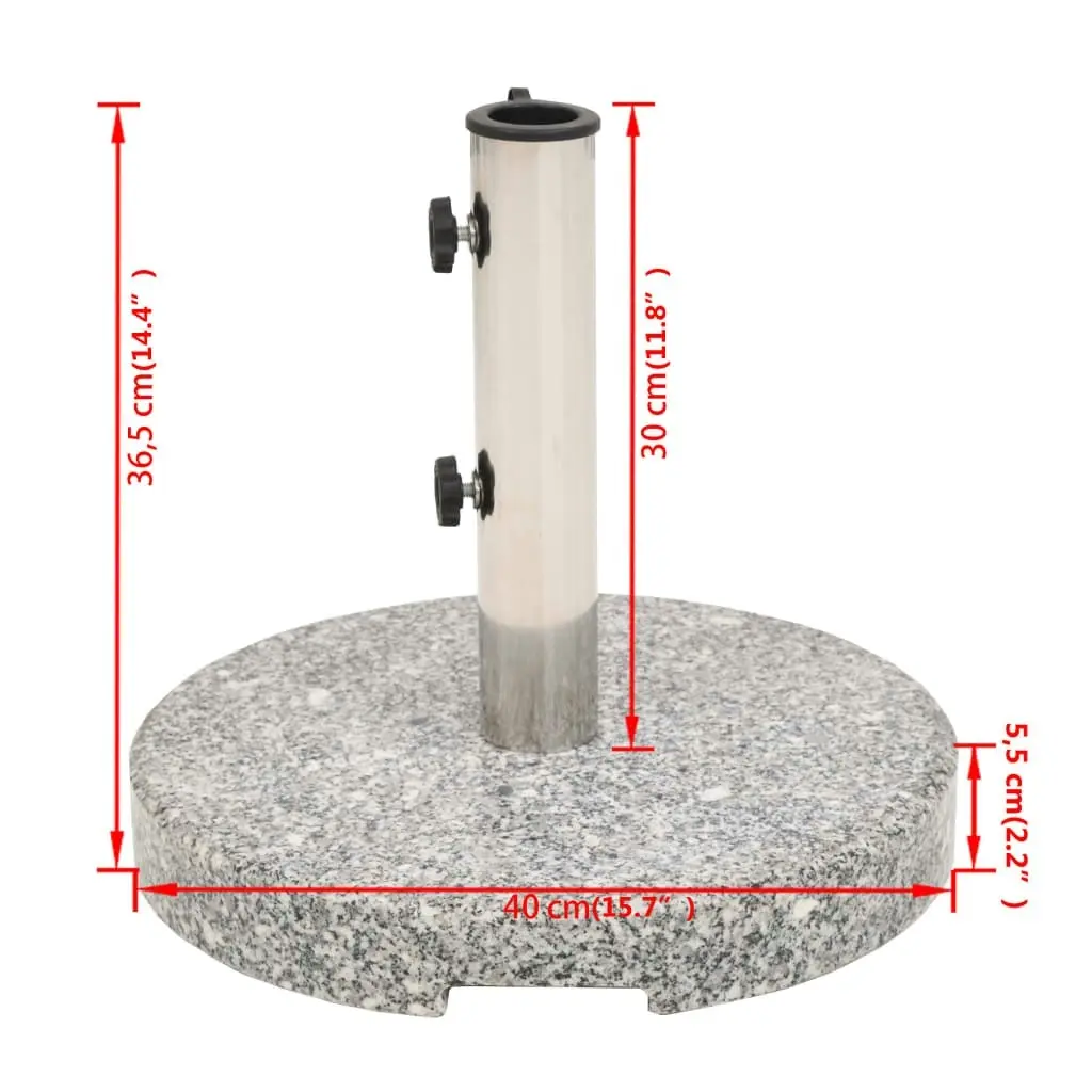 Parasol Base Granite Round 20 kg 43726