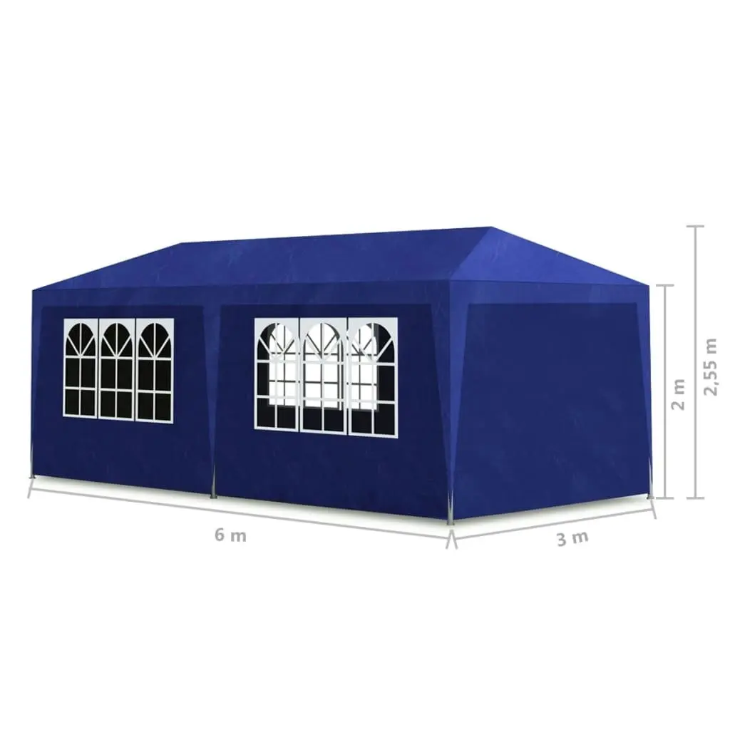 Party Tent 3x6 m Blue 90337