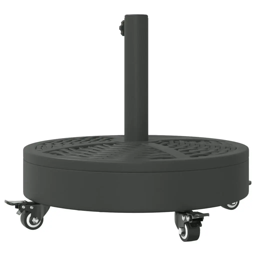 Parasol Base with Wheels for Ã˜38 / 48 mm Poles 27 kg Round 4007985