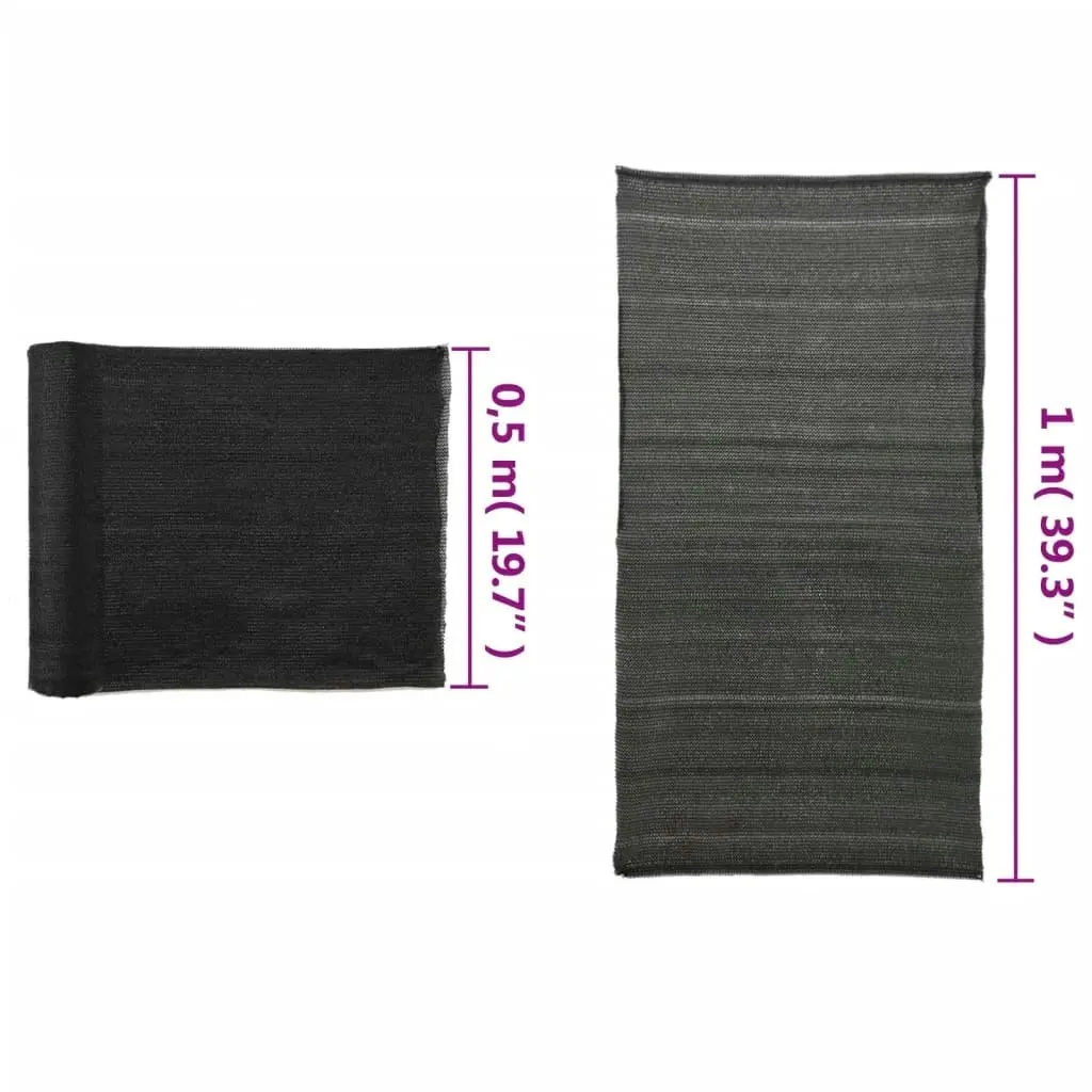 Privacy Net HDPE 1x10 m Black 45231