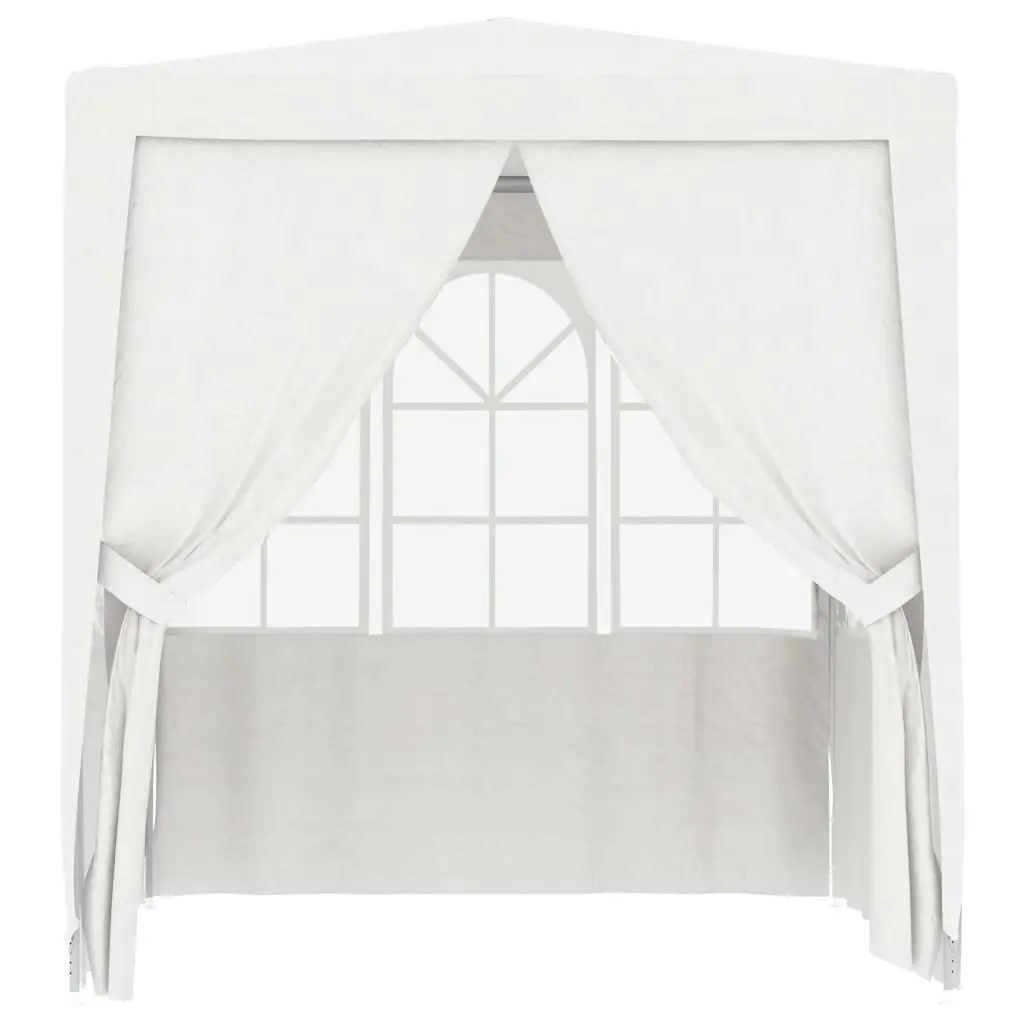 Professional Party Tent with Side Walls 2.5x2.5 m White 90 g/mÂ² 48518