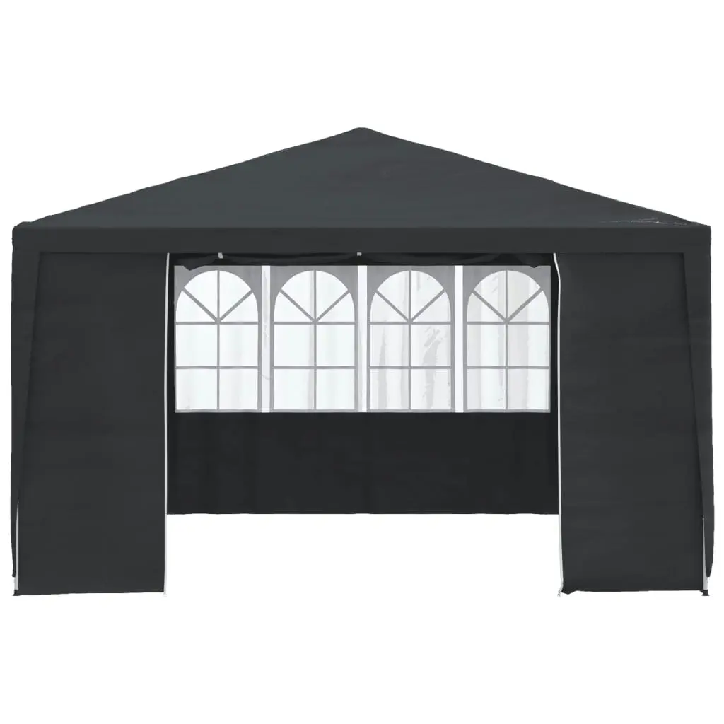 Professional Party Tent with Side Walls 4x4 m Anthracite 90 g/mÂ² 48535