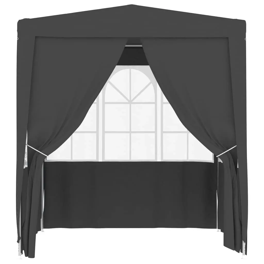 Professional Party Tent with Side Walls 2x2 m Anthracite 90 g/m?? 48531