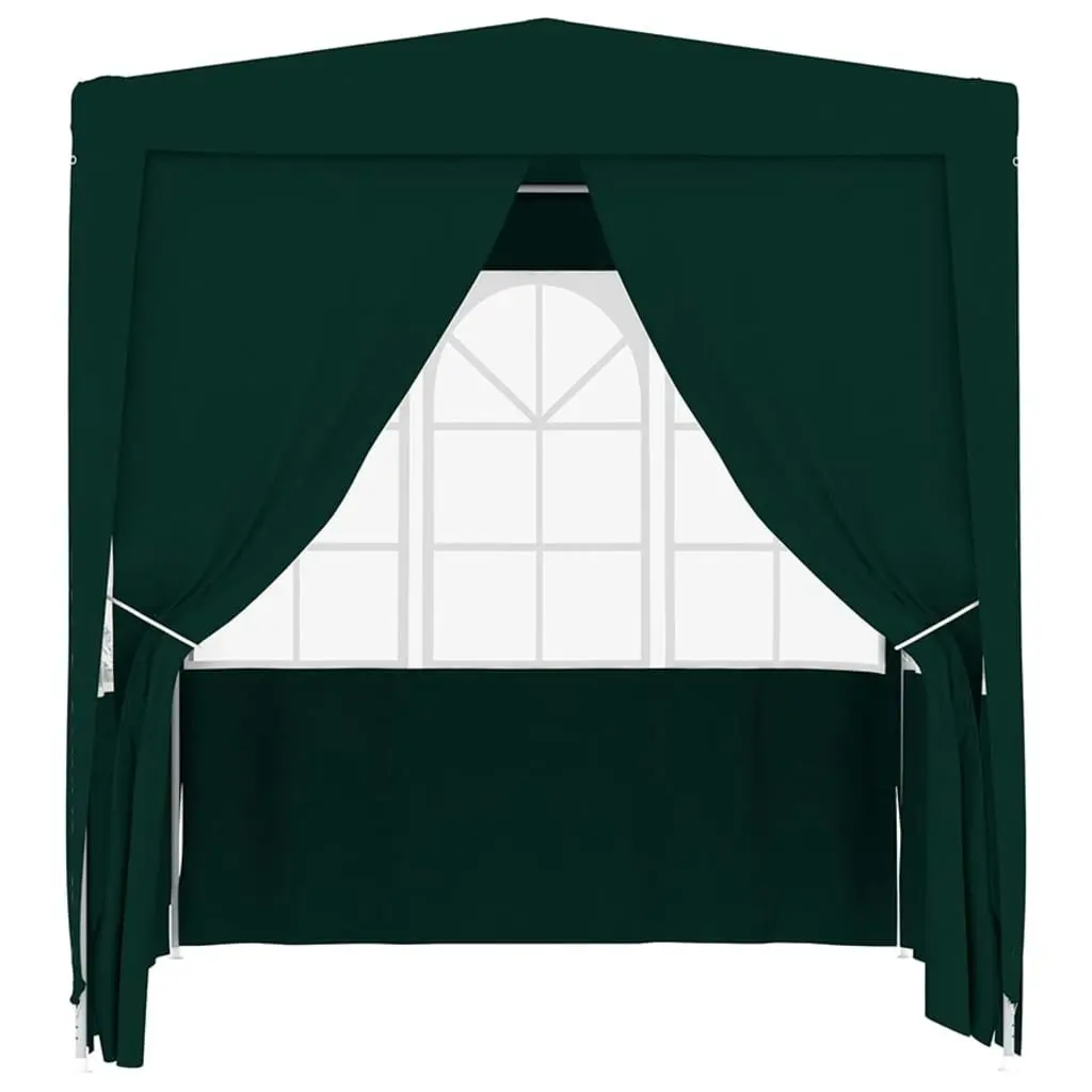 Professional Party Tent with Side Walls 2x2 m Green 90 g/mÂ² 48532