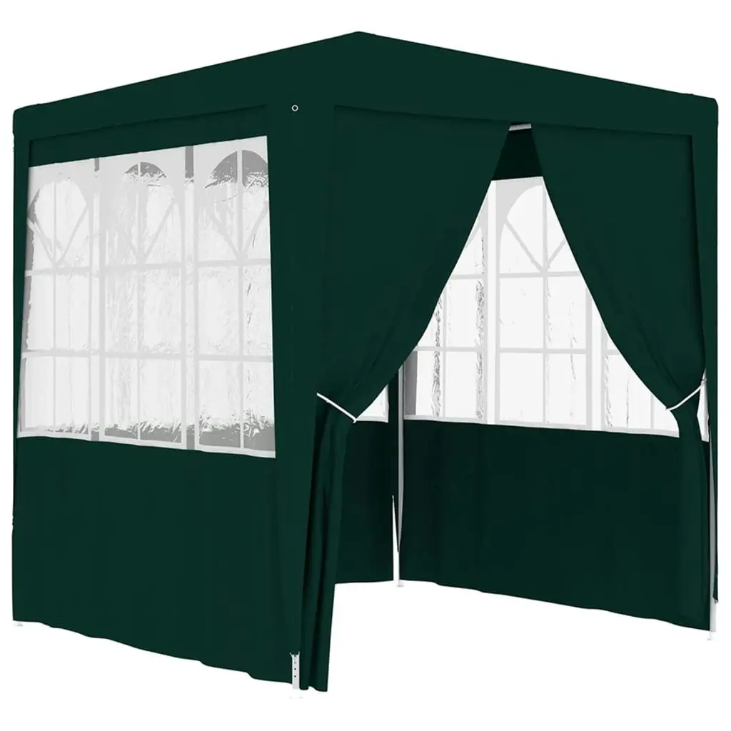 Professional Party Tent with Side Walls 2x2 m Green 90 g/mÂ² 48532