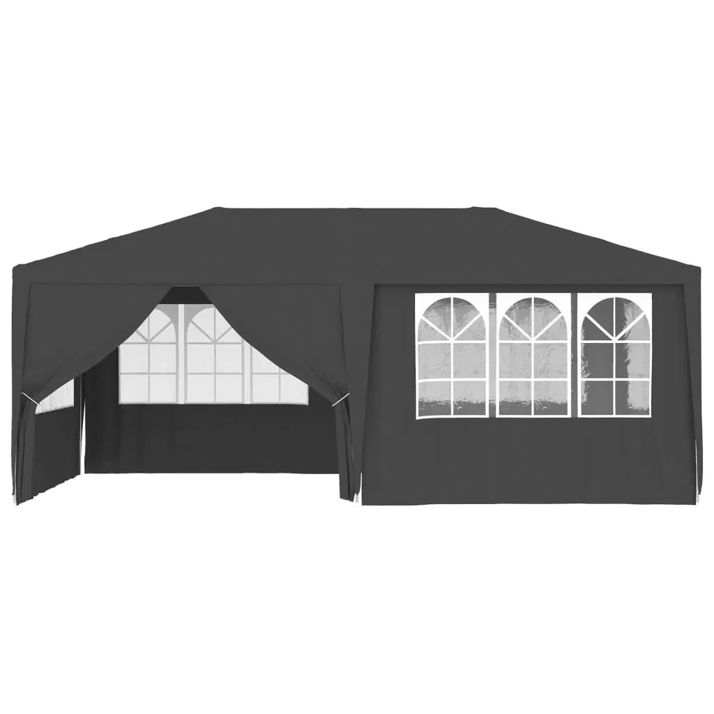 Professional Party Tent with Side Walls 4x6 m Anthracite 90 g/m?? 48537