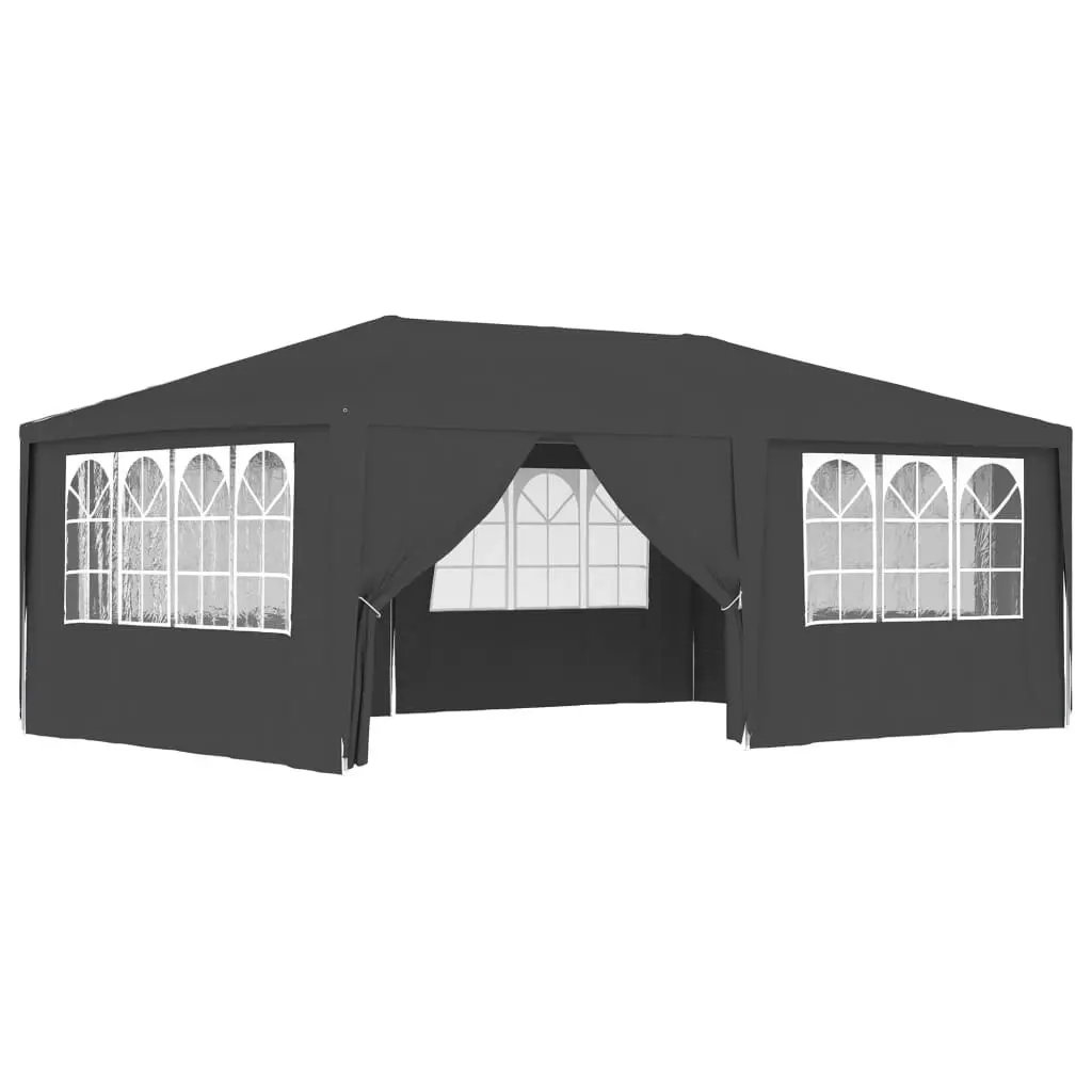 Professional Party Tent with Side Walls 4x6 m Anthracite 90 g/m?? 48537