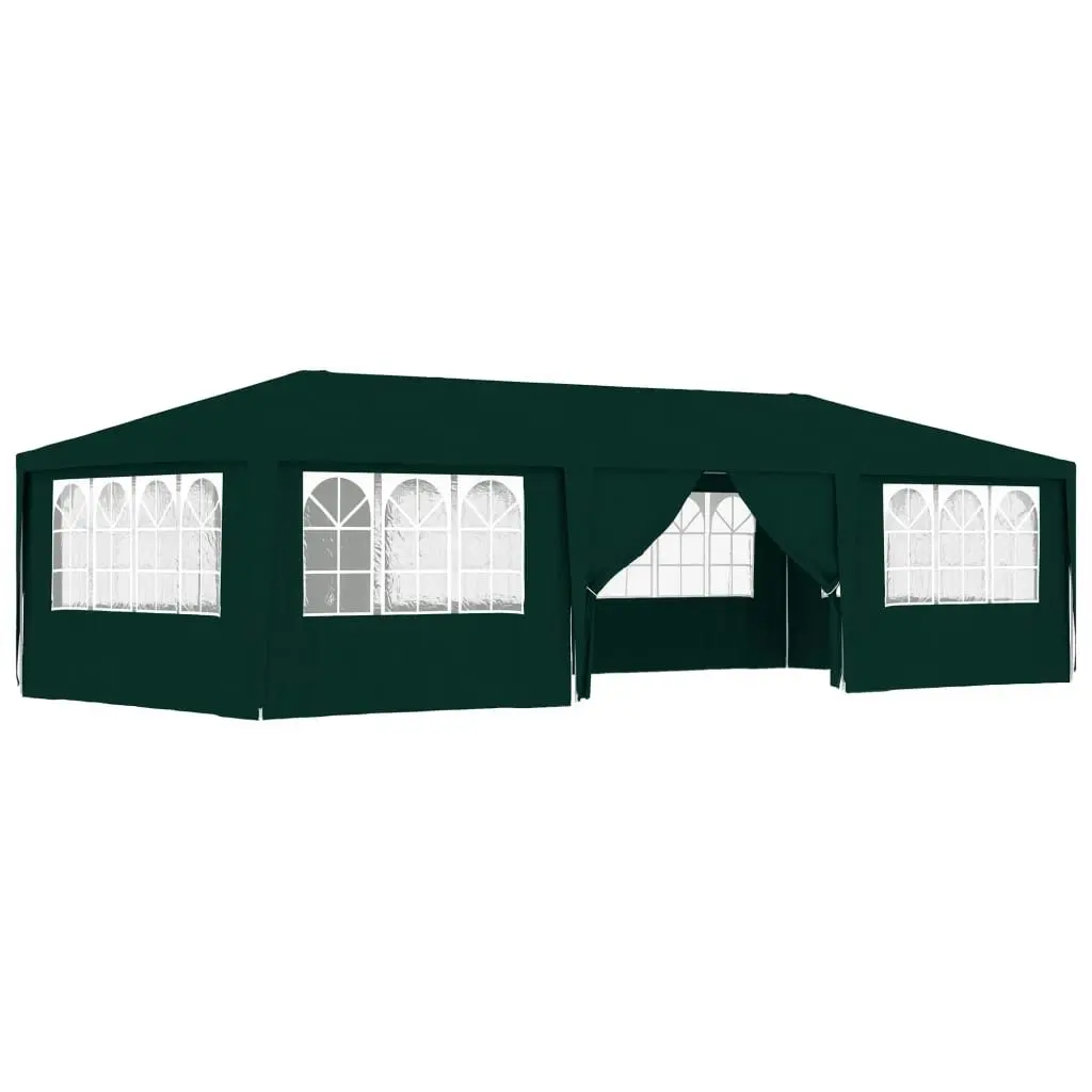 Professional Party Tent with Side Walls 4x9 m Green 90 g/mÂ² 48540