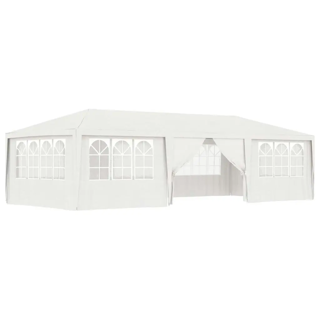 Professional Party Tent with Side Walls 4x9 m White 90 g/mÂ² 48529