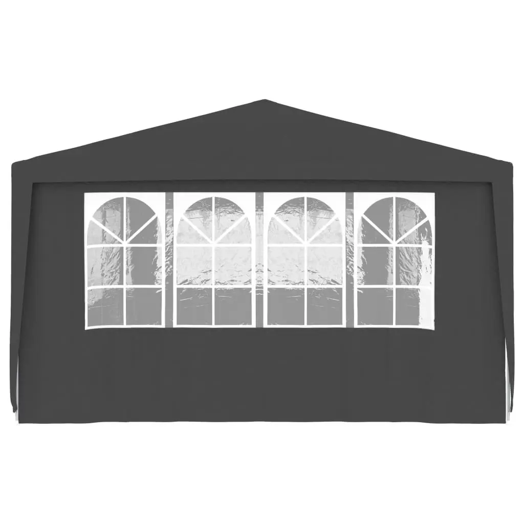 Professional Party Tent with Side Walls 4x9 m Anthracite 90 g/mÂ² 48539