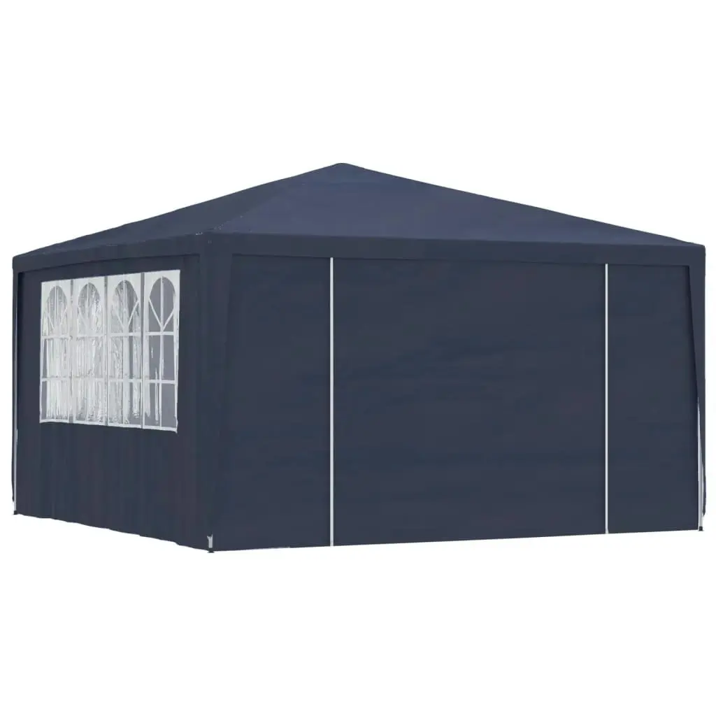 Professional Party Tent with Side Walls 4x4 m Blue 90 g/mÂ² 48526