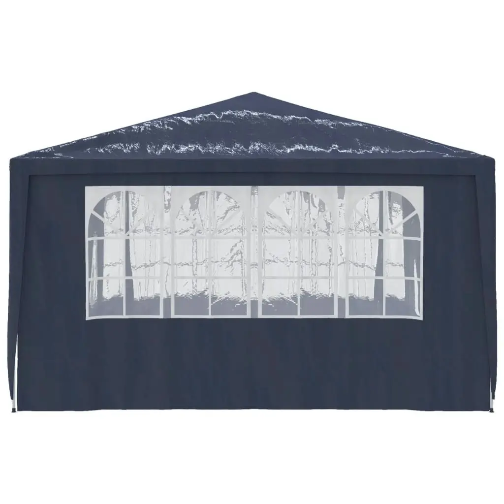 Professional Party Tent with Side Walls 4x4 m Blue 90 g/mÂ² 48526