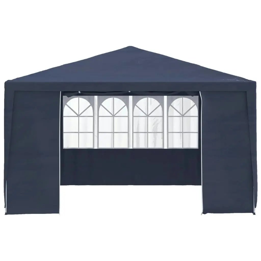 Professional Party Tent with Side Walls 4x4 m Blue 90 g/mÂ² 48526