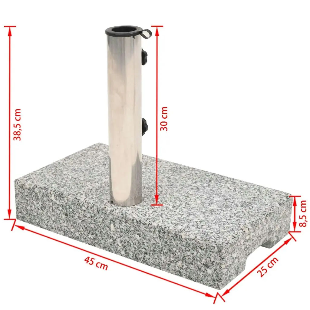 Parasol Base Granite Rectangular 25 kg 43725