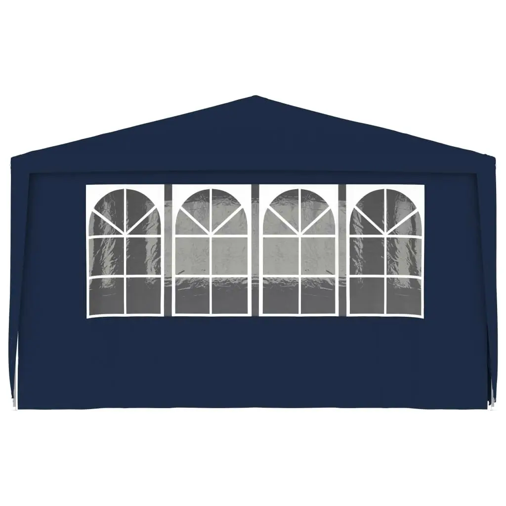 Professional Party Tent with Side Walls 4x6 m Blue 90 g/mÂ² 48528