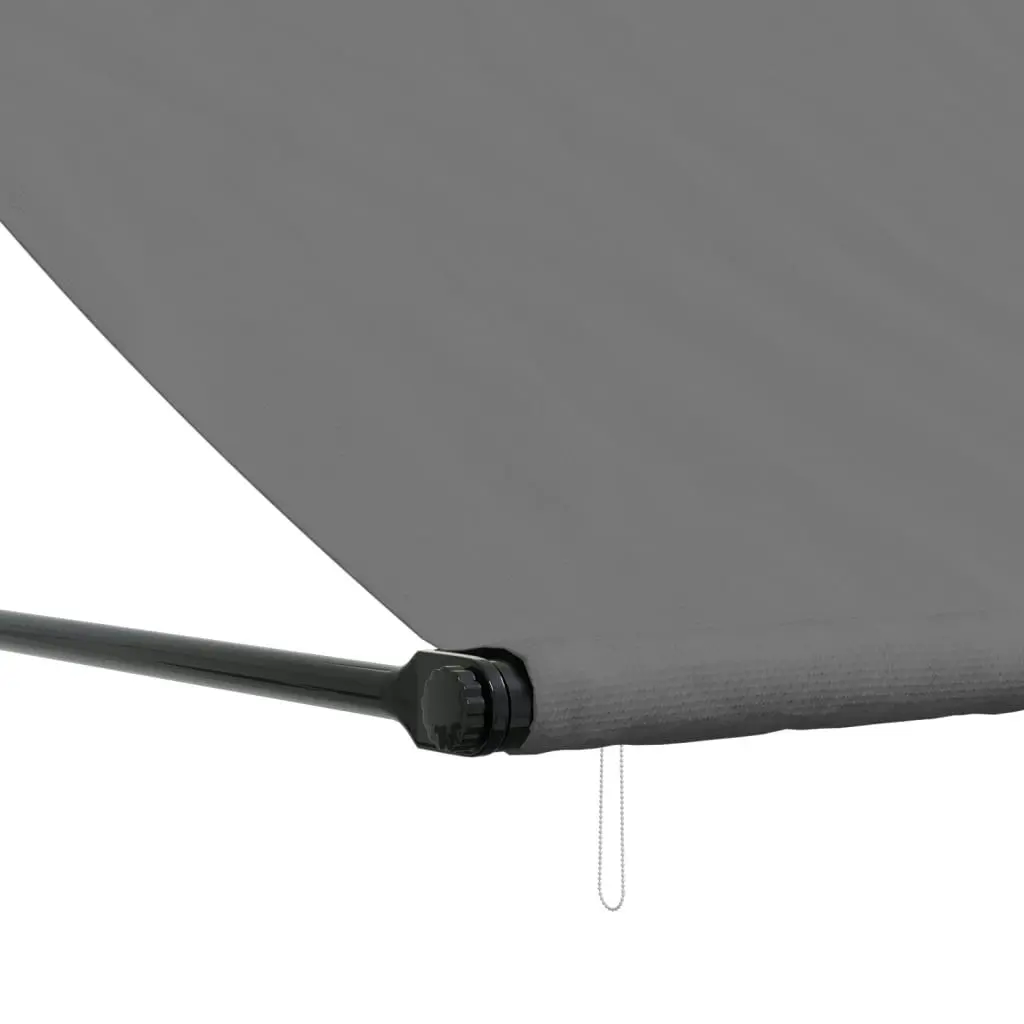 Retractable Awning Anthracite 200x150 cm Fabric and Steel 368752