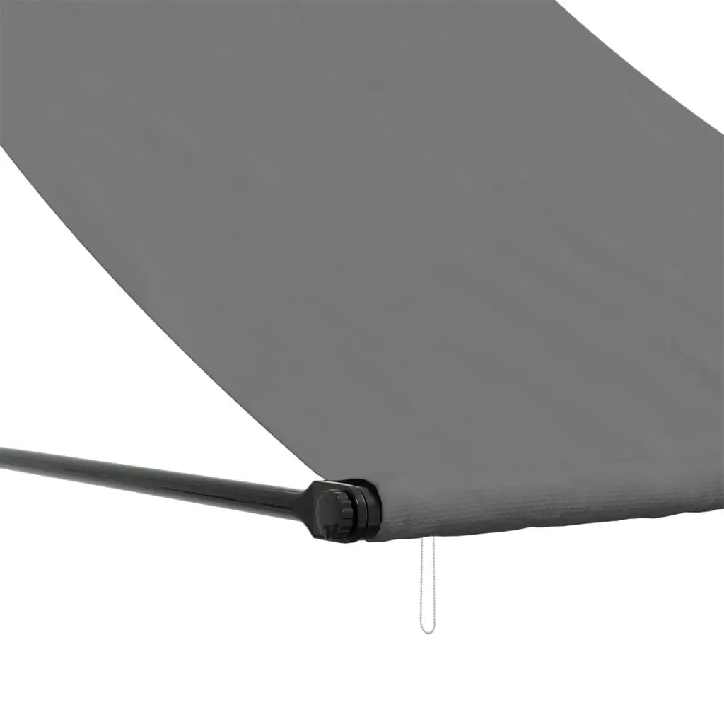 Retractable Awning Anthracite 100x150 cm Fabric and Steel 368750