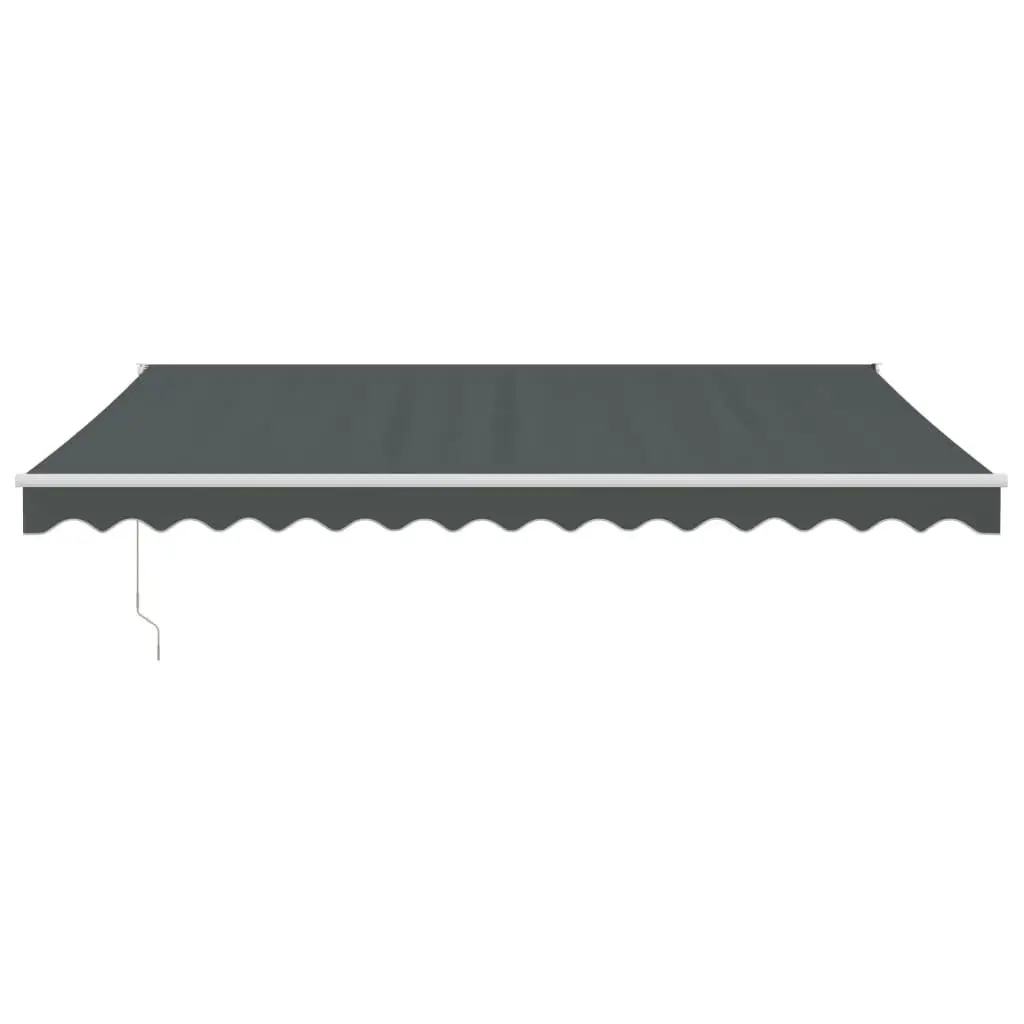 Retractable Awning Anthracite 4x3 m Fabric and Aluminium 3154438