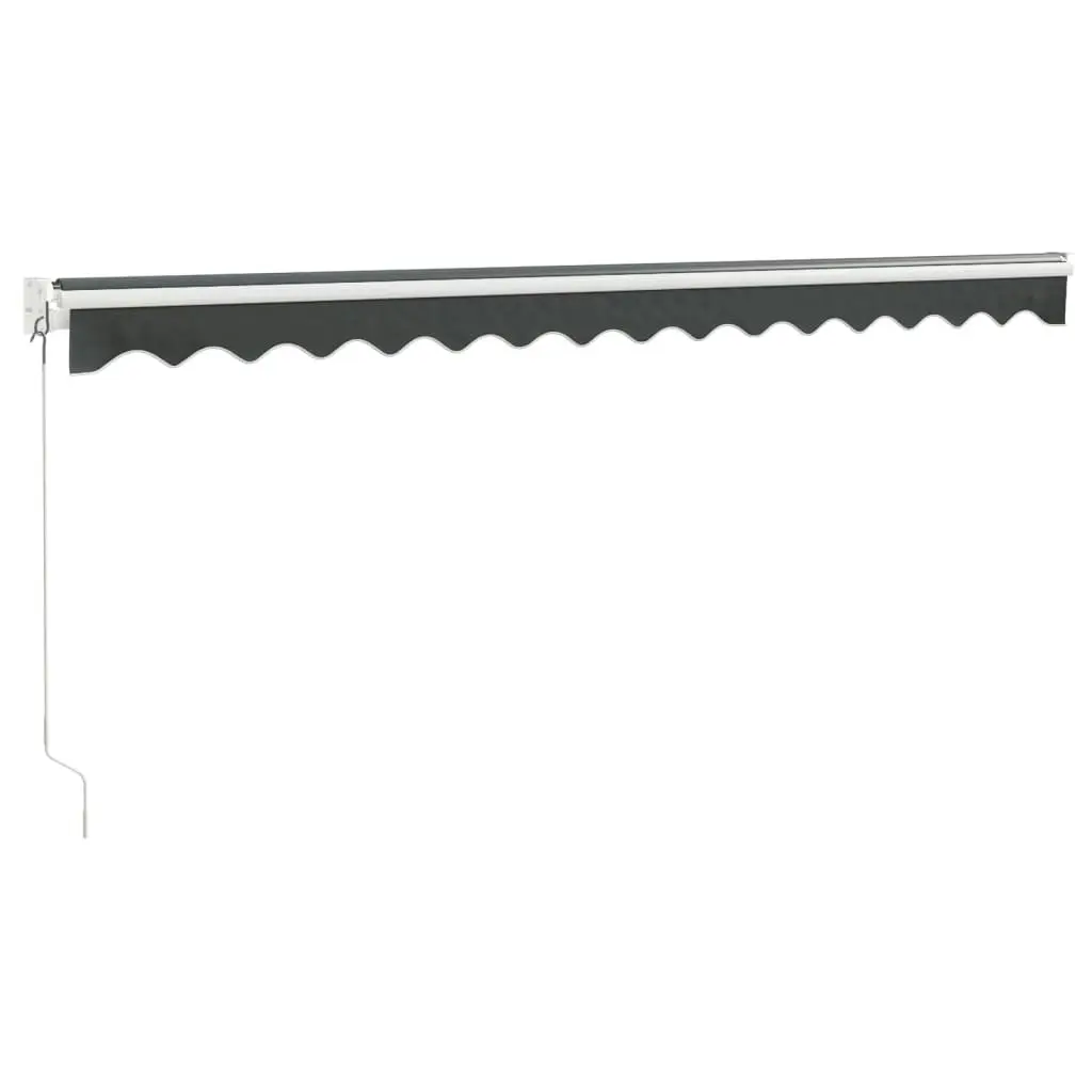 Retractable Awning Anthracite 4x3 m Fabric and Aluminium 3154438