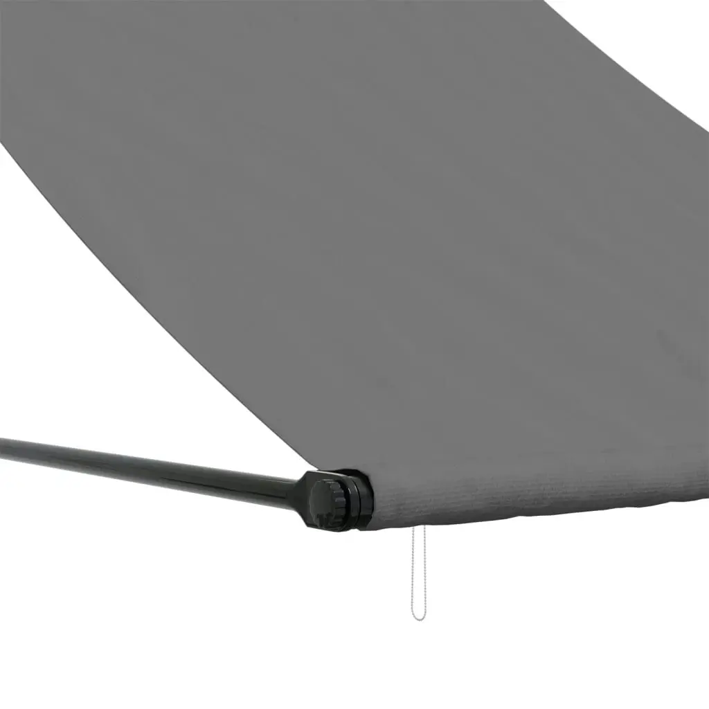 Retractable Awning Anthracite 150x150 cm Fabric and Steel 368751