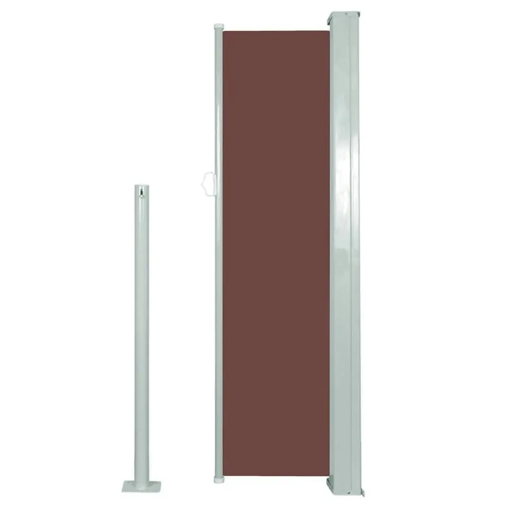 Retractable Side Awning 120 x 300 cm Brown 45364