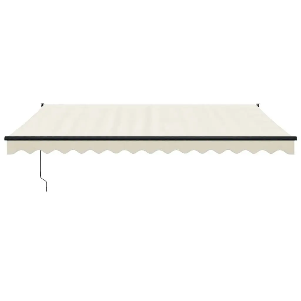 Retractable Awning Cream 4x3 m Fabric and Aluminium 3154453