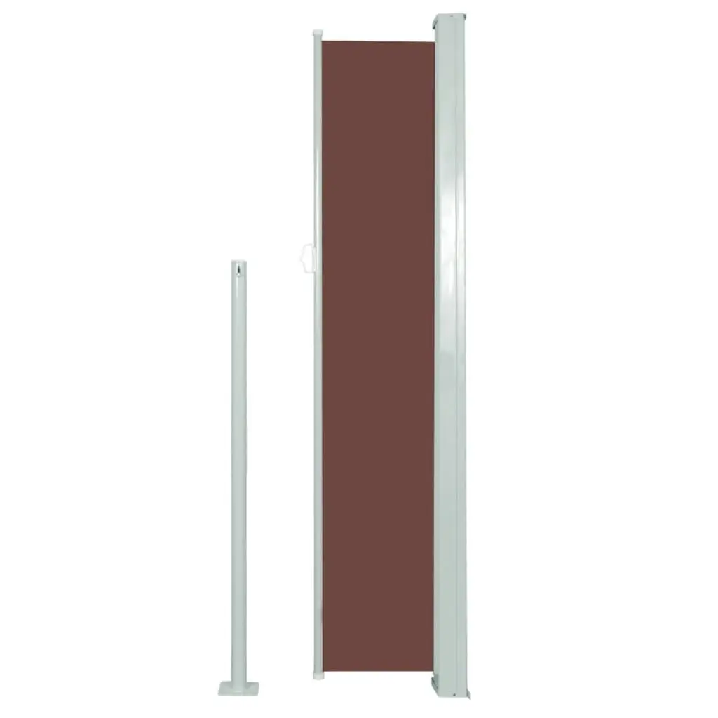 Retractable Side Awning 160 x 500 cm Brown 45465