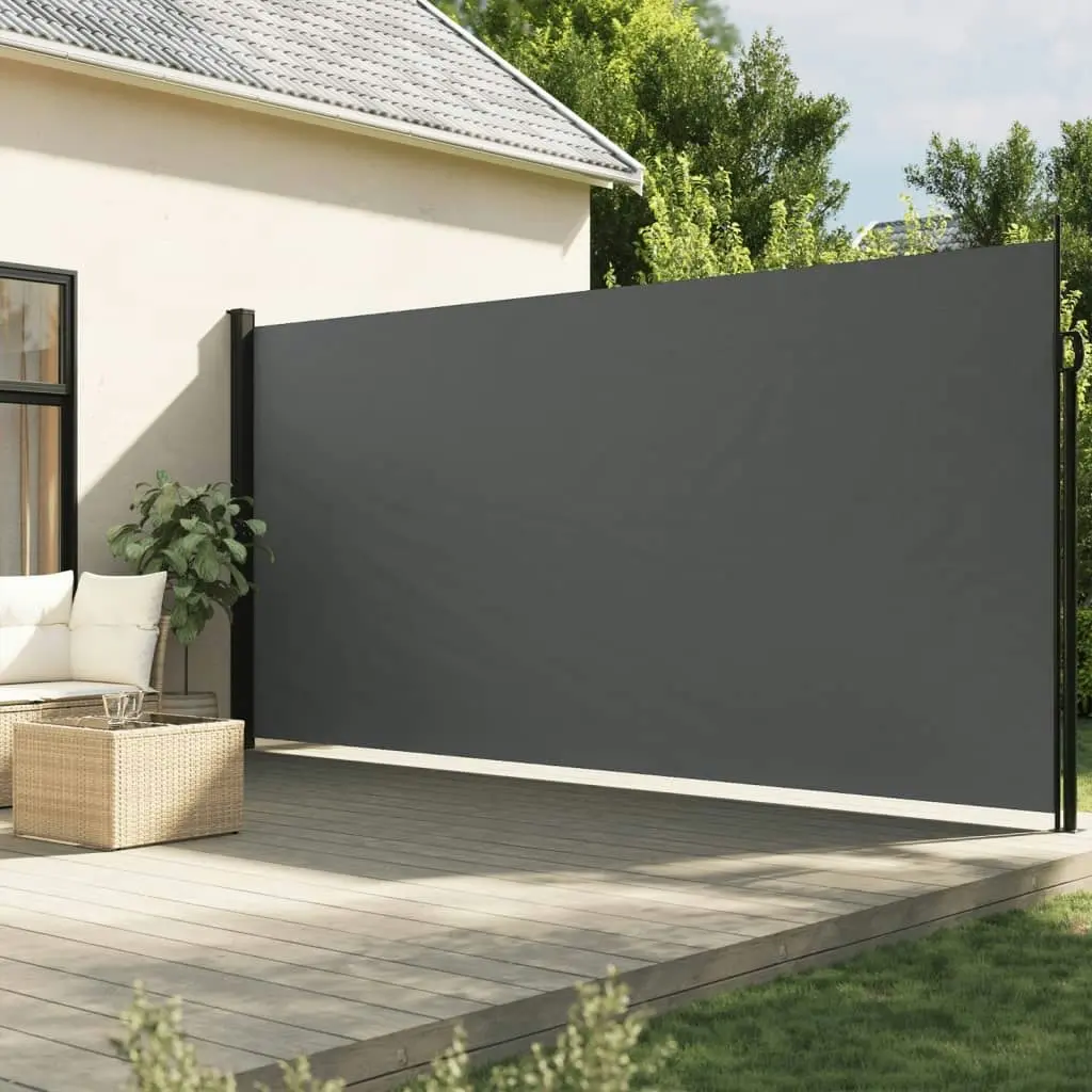 Retractable Side Awning Anthracite 200x600 cm 4004563