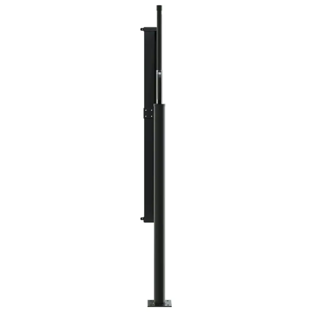 Retractable Side Awning Black 120x500 cm 4004399