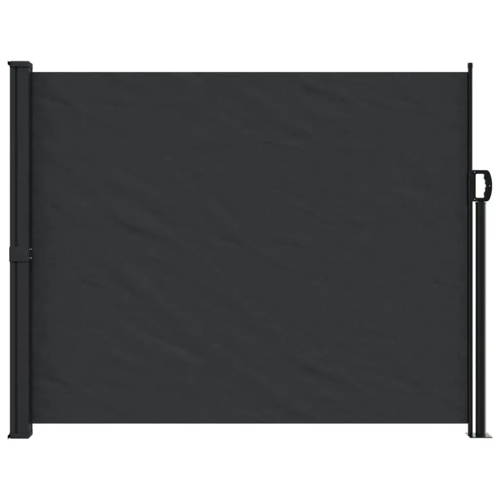 Retractable Side Awning Black 160x600 cm 4004519