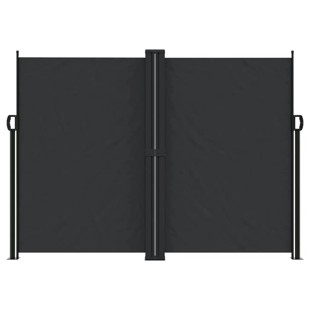 Retractable Side Awning Black 180x1000 cm 4004744