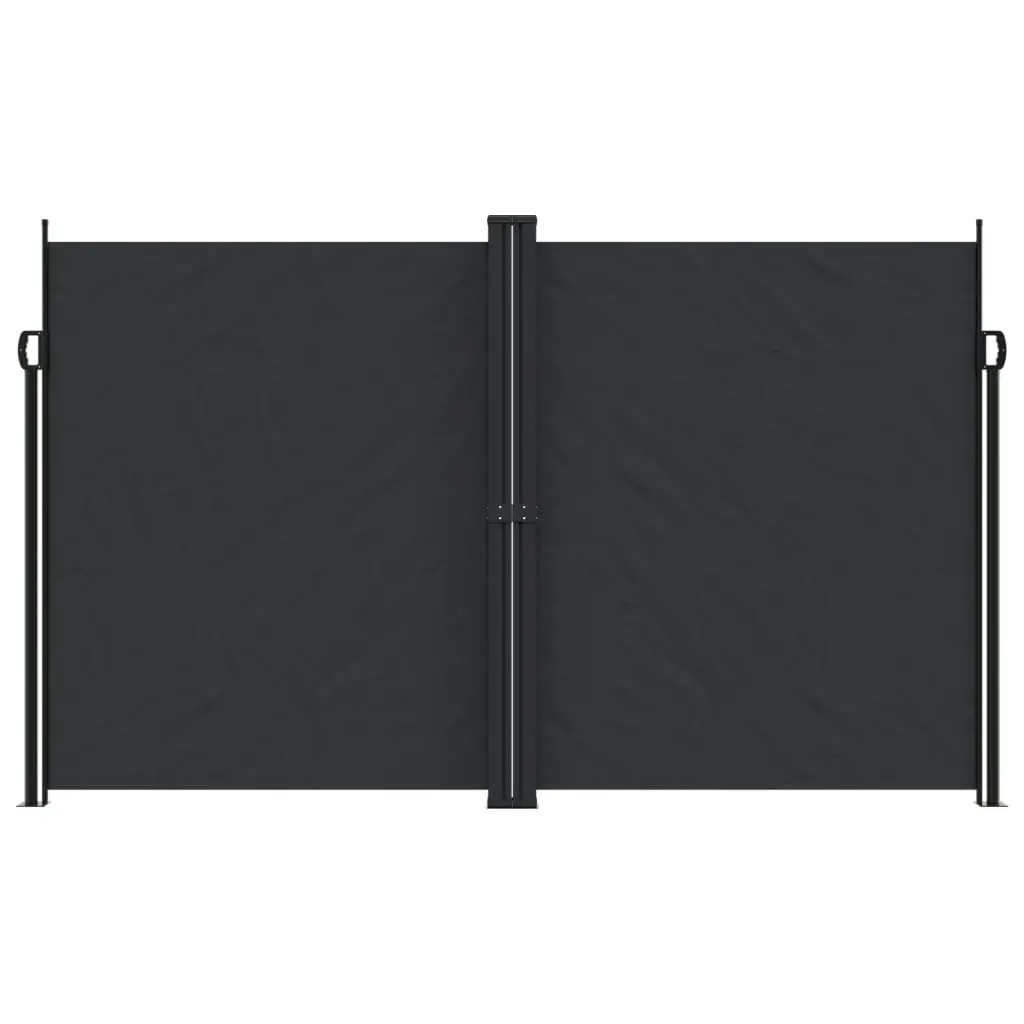 Retractable Side Awning Black 200x1000 cm 4004759